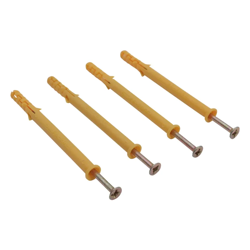 Σετ Βίδα με Πλαστικό Ούπα Φ6x100mm (50τμχ)
