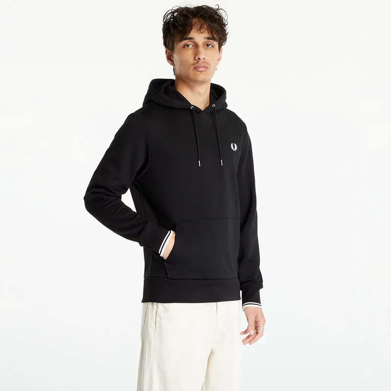 Φούτερ FRED PERRY Tipped Hooded Sweatshirt Black M