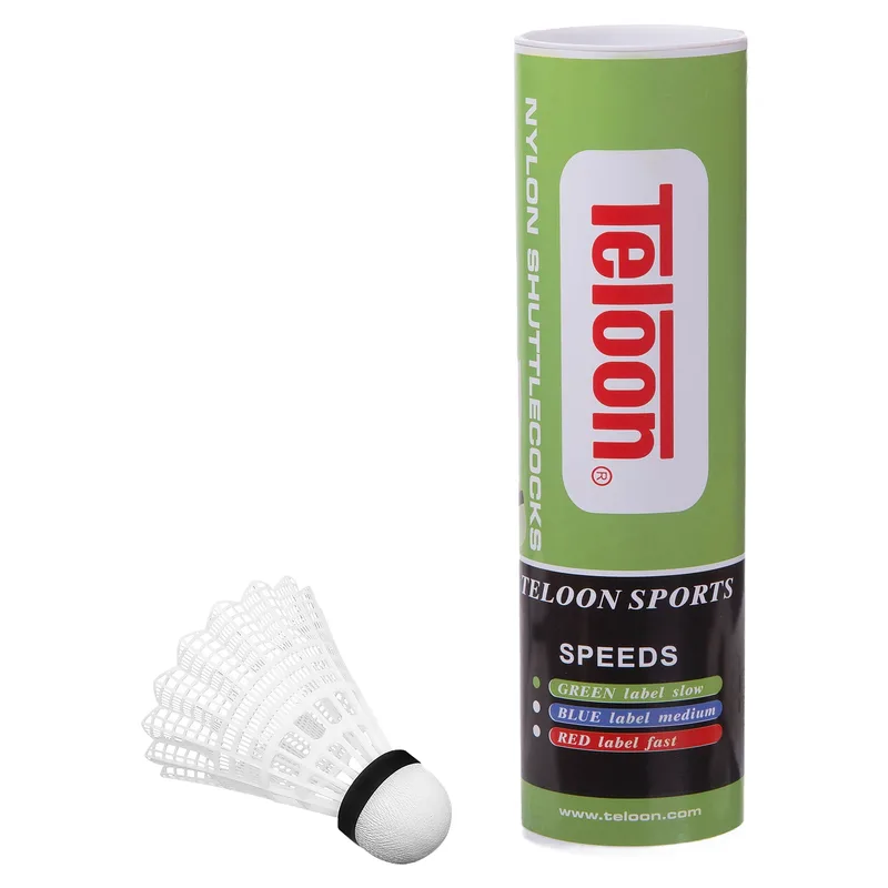 Μπαλάκια Badminton Προπόνησης Νάιλον Χαμηλής Ταχύτητας (6 Τμχ)