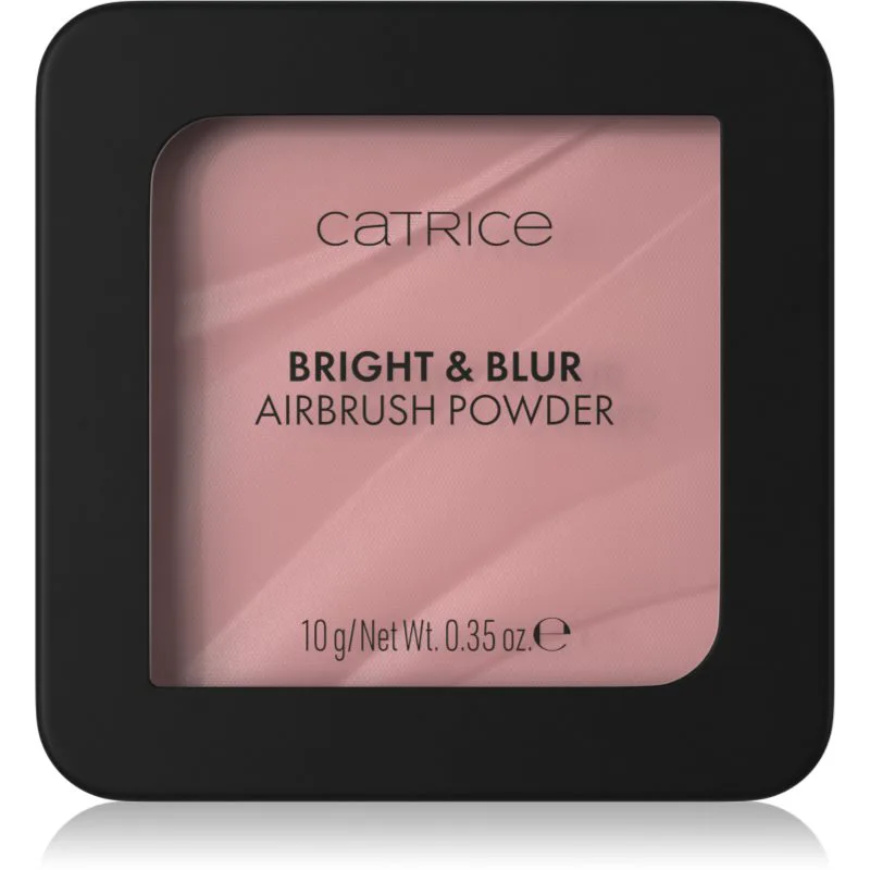 Catrice Bright & Blur Airbrush Powder σταθεροποιητική πούδρα με αποτέλεσμα λάμψης απόχρωση 010 Ροζ Luminance 10 γρ