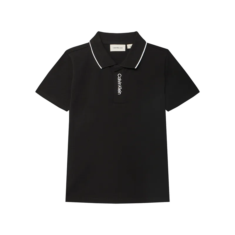 Calvin Klein Jeans Polo Embro Logo IB0IB02542 D Μαύρο Regular Fit