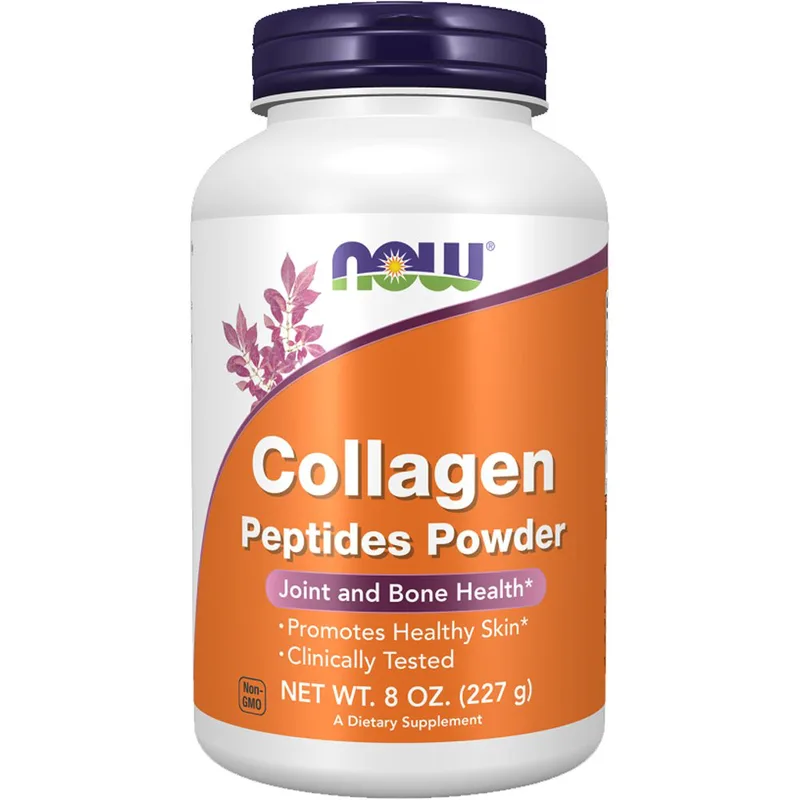 Now Foods Collagen Peptides Powder Συμπλήρωμα Διατροφής Κολλαγόνου για την Υποστήριξη Ισχυρών Οστών, Αρθρώσεων & Απαλότητα & Ενυδάτωση της Επιδερμίδας 227g