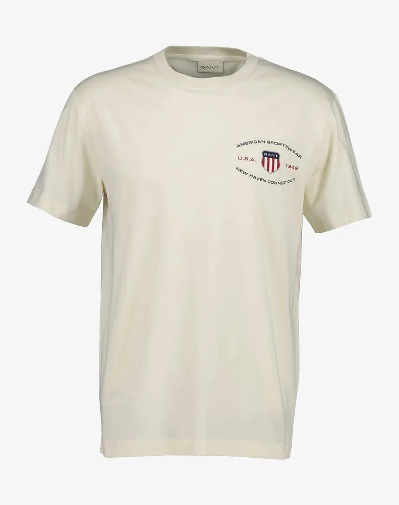 GANT ΜΠΛΟΥΖΑ ΚΜ GRAPHIC SS TSHIRT 3G2003394-119 Ivory