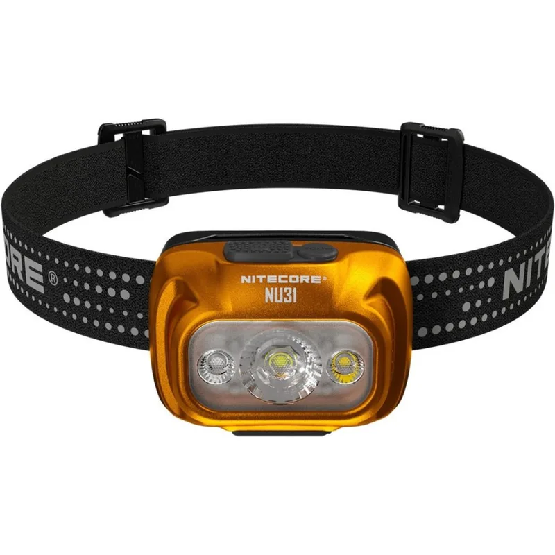 Φακός Nitecore NU31 Headlamp Κεφαλής LED Αδιάβροχος Επαναφορτιζόμενος 550 Lumens Μπαταρία 1.800 mAh - Tangelo Πορτοκαλί (6952506407699)