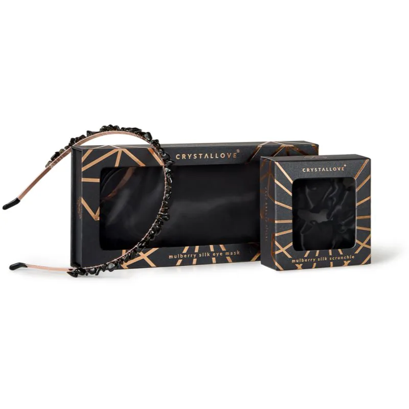 Crystallove Black Silk Set Σετ νύχτας