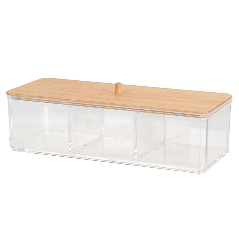 Κουτί Αποθήκευσης Καλλυντικών PS/Bamboo 23x9,5x6,5εκ. MRShome 0065000 (Υλικό: Πλαστικό) - MRS HOME - sl-DF-0065000