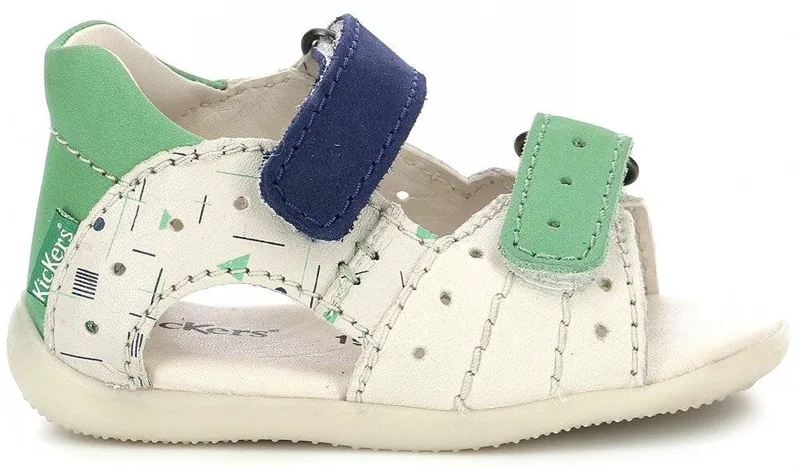 ΠΕΔΙΛΑ KICKERS BOPING-2 785407 ΛΕΥΚΟ/ΠΡΑΣΙΝΟ/ΜΠΛΕ (EU:26)