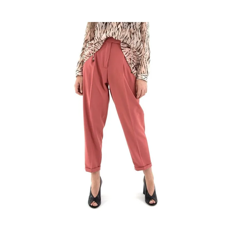 Παντελόνια Imperial CROPPED HIGH WAIST COMFORT FIT PANTS WOMEN