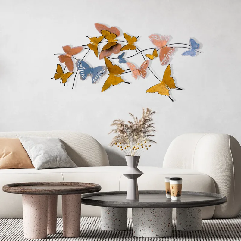 Μεταλλικό Διακοσμητικό Τοίχου Butterflies 279Enz2518 105x8x57 cm