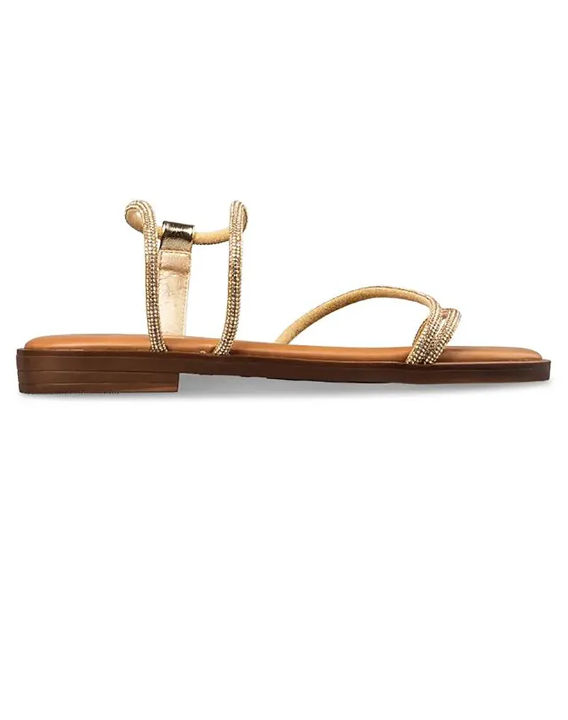 ENVIE ΓΥΝΑΙΚΕΙΑ ΣΥΝΘΕΤΙΚΑ ΠΕΔΙΛΑ ΦΛΑΤ E96-23302-GOLD Χρυσό