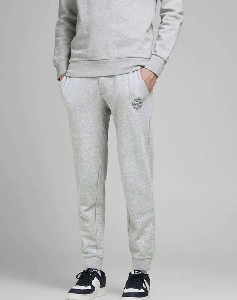 JACK&JONES ΠΑΝΤΕΛΟΝΙ ΦΟΡΜΑΣ JJIGORDON JJSHARK SWEAT PANTS AT NOOS 12165322-Light Grey Melange LightGray