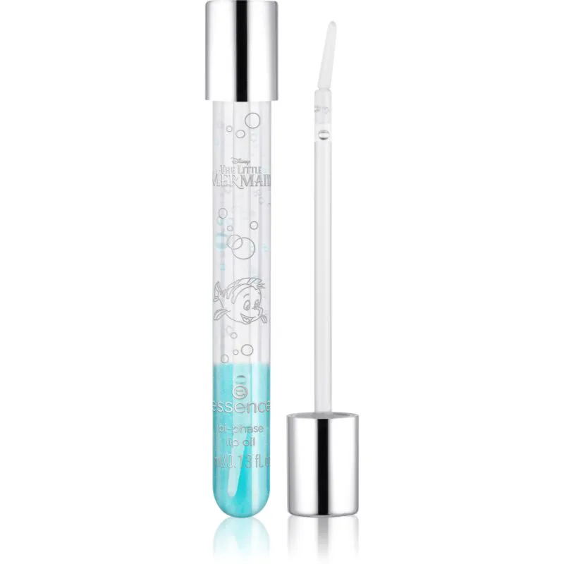 essence Disney The Little Mermaid Έλαιο για τα χείλη για αστραφτερή λάμψη απόχρωση 01 You Can Swim With Us 4 ml
