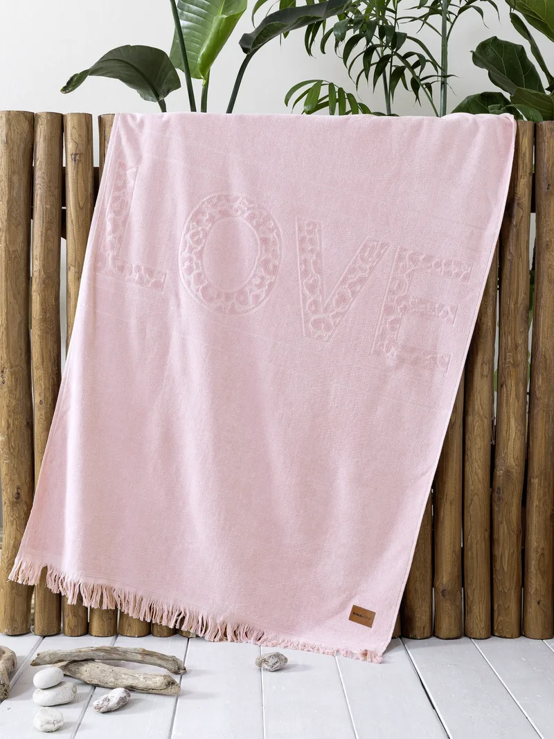 Πετσέτα Θαλάσσης Nima Salty Love Jacquard 90x160