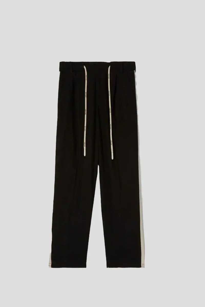 PALM ANGELS Ανδρικό Μαύρο Track Belt Pants