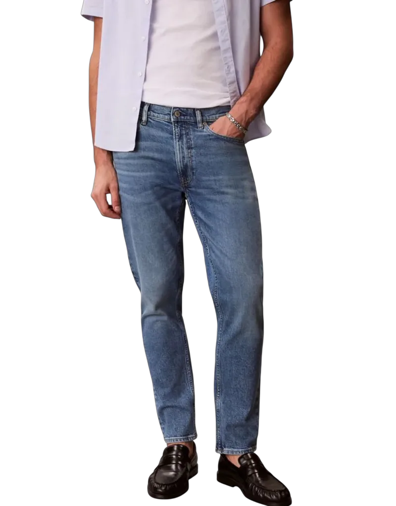 Ανδρικό Tapered Τζιν Μπλε Calvin Klein LV04RF949G-EFD