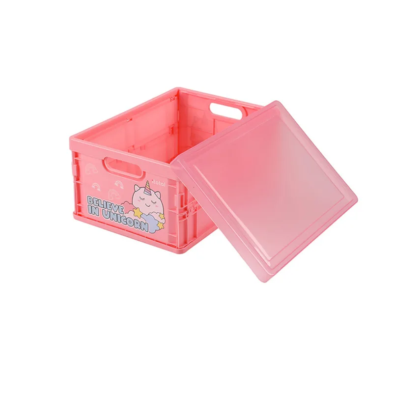 Κουτί Αποθήκευσης i-Total Πλαστικό Ροζ Unicorn 30x21x15cm XL2702C