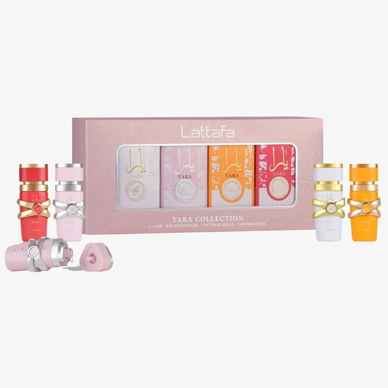 Lattafa Yara Collection Eau De Parfum (Candy 5ml, Tous 5ml, Moi 5ml, Yara 5ml)