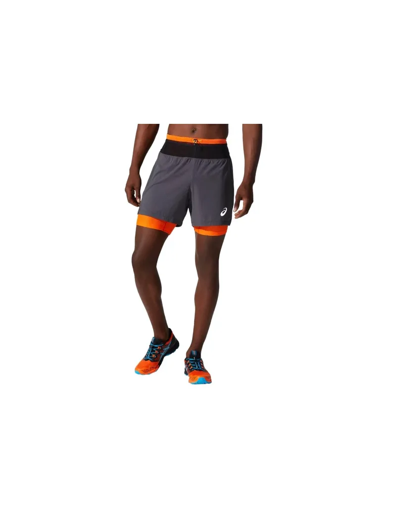 ASICS Fujitrail Αθλητική Ανδρική Βερμούδα Γκρι 2011B898-020