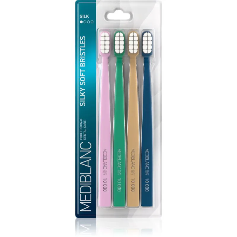 MEDIBLANC Toothbrush Silk οδοντόβουρτσα με απαλές τρίχες 4 τμχ