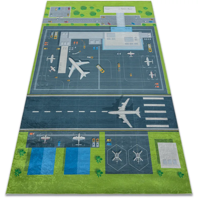 Χαλιά Rugsx BAMBINO 46990 Αεροδρόμιο, αεροπλά 200x290 cm