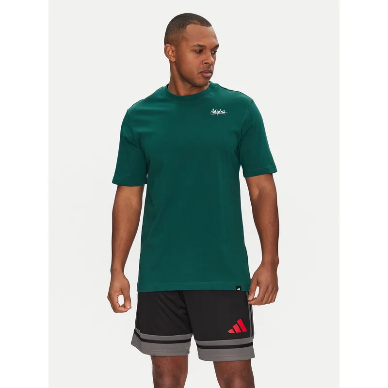 adidas T-Shirt Lounge Still Life Bowl Graphic JJ3961 Πράσινο Regular Fit