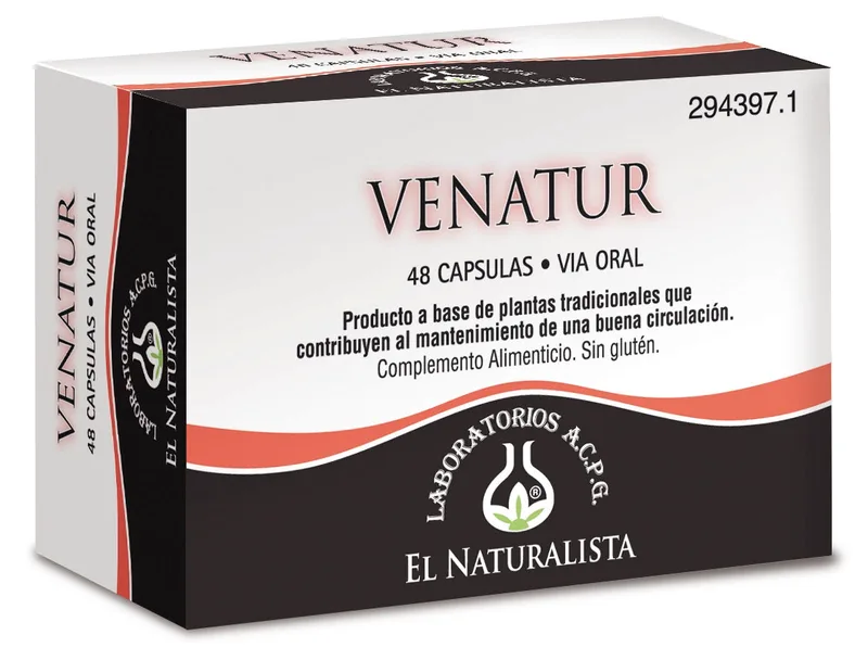 El Natural Venatur 48 Capsules 375 Mg