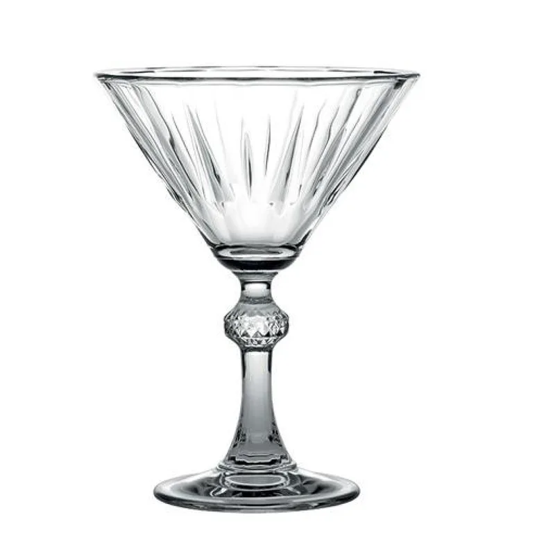 Ποτήρι Μαρτίνι Γυάλινο Διάφανο Diamond ESPIEL 238ml SP440099G6 (Σετ 6 Τεμάχια) (Υλικό: Γυαλί, Χρώμα: Διάφανο , Μέγεθος: Κολωνάτο) - ESPIEL - SP440099G6