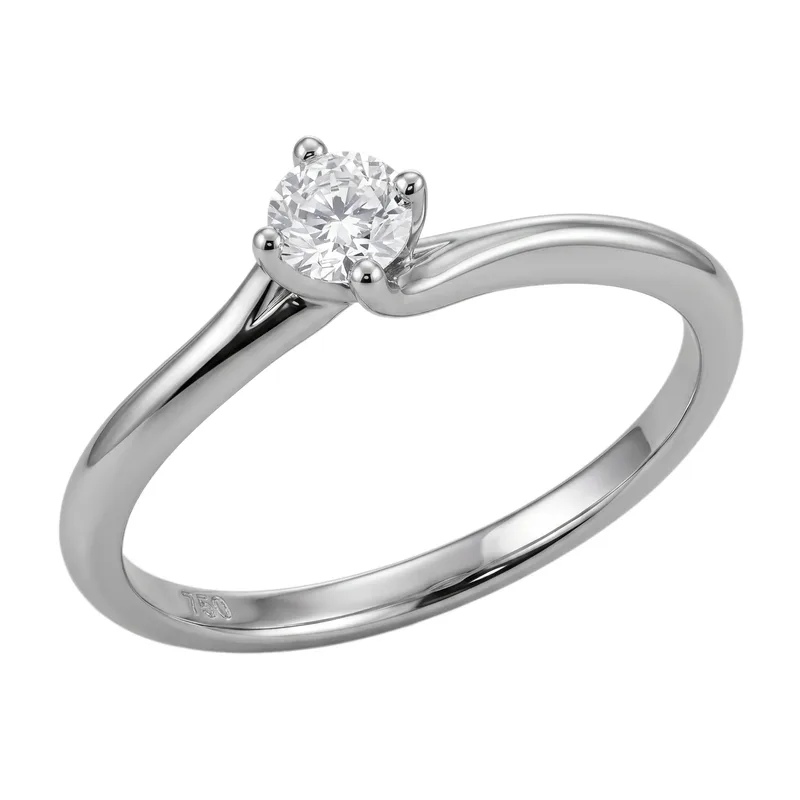 Μονόπετρο δαχτυλίδι Κ18 με διαμάντι brilliant 057389 057389 Χρυσός 18 Καράτια