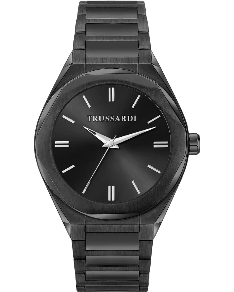 TRUSSARDI Brink - R2453156005, Black case with Stainless Steel Bracelet