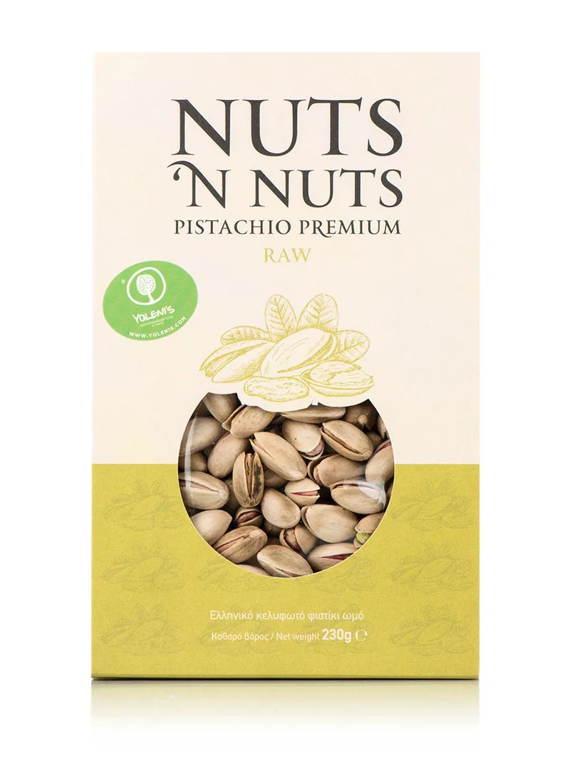 Ελληνικό κελυφωτό ωμό & ανάλατο φυστίκι "Nuts 'n Nuts" 230g>