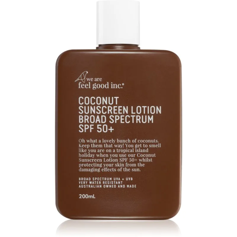 We Are Feel Good Inc. Coconut αντηλιακή κρέμα SPF 50+ 200 ml
