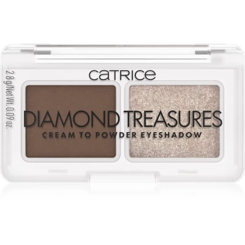 Catrice Diamond Treasures διπλές σκιές ματιών απόχρωση 01 Hazel Spark 2.8 γρ
