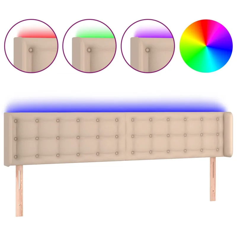 vidaXL Ξ�εφαλάΟ�ΞΉ Ξ�Ο�εβατιοΟ� LED Ξ�απουτσίνο 163x16x78/88ΞµΞΊ. Συνθετ. Ξ”ΞΟ�ΞΌΞ±
