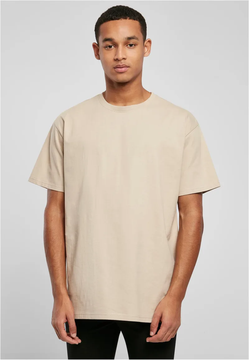 T-Shirt Oversize Heavy BY102 Build Your Brand Wet Sand