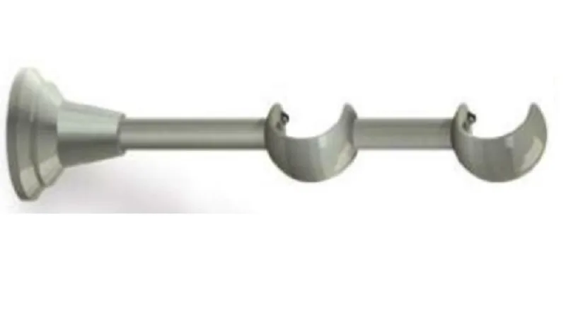 Διπλό Στήριγμα για Κουρτινόξυλα Φ.25 Inox 01717 σε 5 χρώματα (Μπρονζέ)