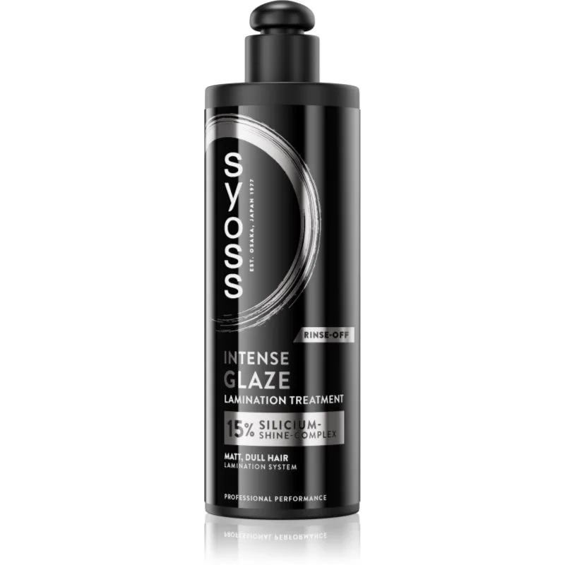 Syoss Intense Glaze Lamination Treatment εντατική φροντίδα Για λάμψη και απαλότητα μαλλιών 200 ml