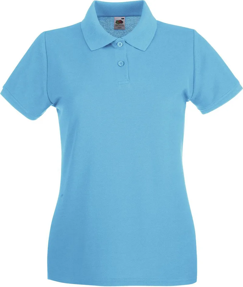 Lady-Fit Premium Polo Fruit of the Loom 63-030-0 Azure Blue