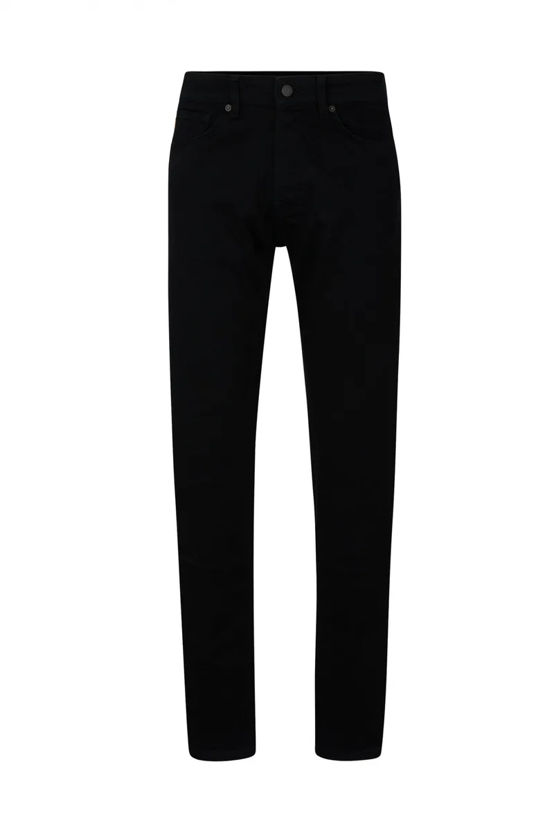 BOSS CASUAL ΠΑΝΤΕΛΟΝΙ JEANS RE MAINE BC-C REGULAR FIT ΜΑΥΡΟ