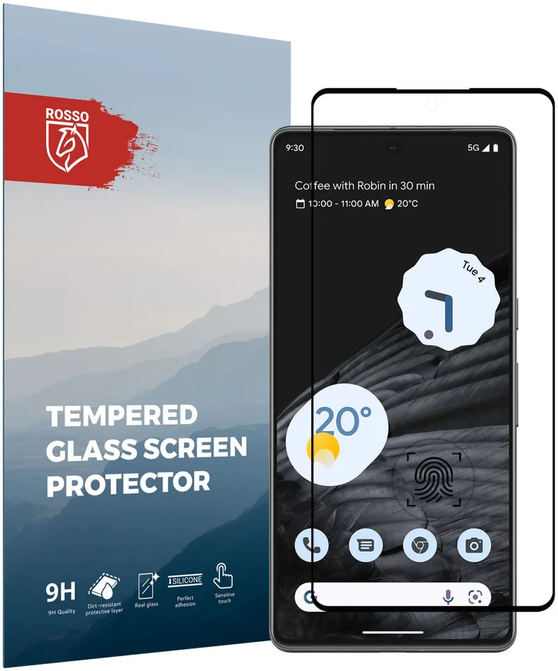 Κόκκινο Tempered Glass - FullFace Αντιχαρακτικό Προστατευτικό Γυαλί Οθόνης Google Pixel 7 Pro - Black (8719246376153)