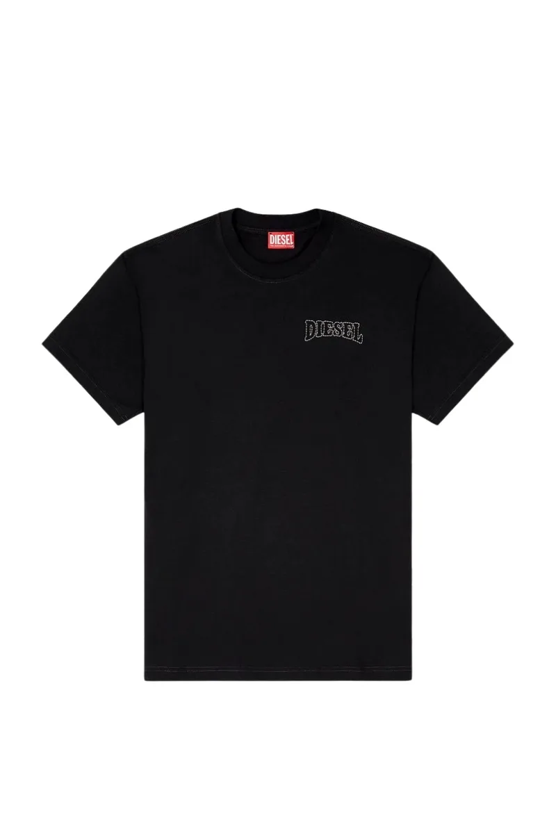 Diesel T-NORM-V16 Ανδρικό T-Shirt - Μαύρο-S26A220060PLAT-BLACK