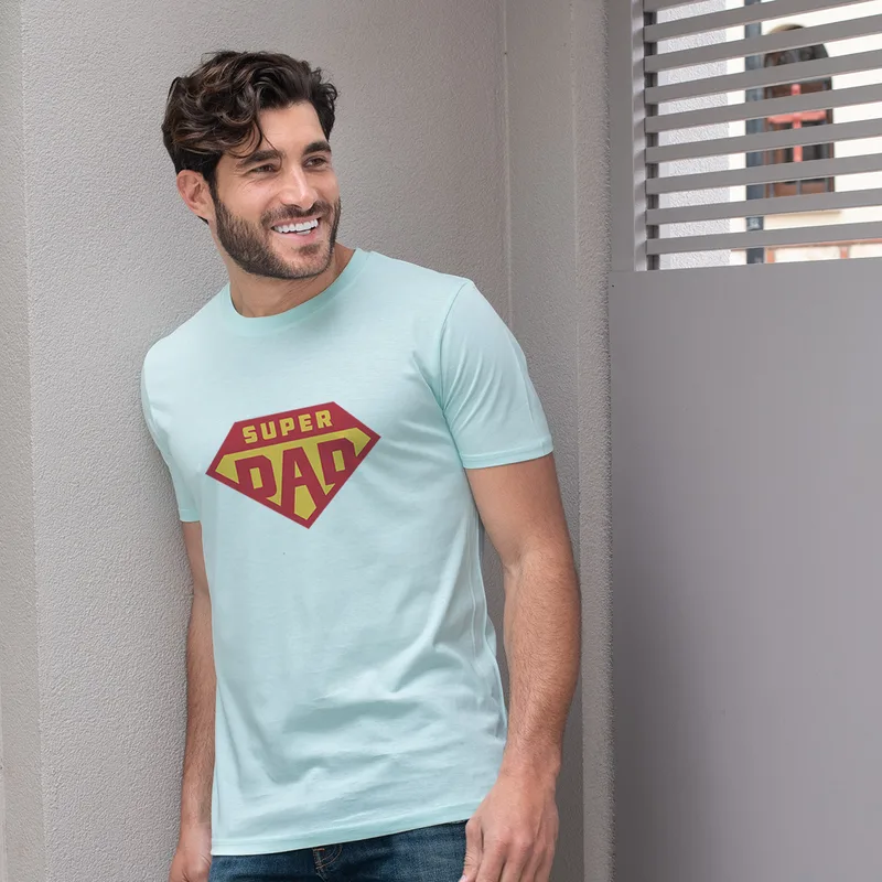 SuperDAD - Organic Vegan T-Shirt Unisex - Μέντα - M