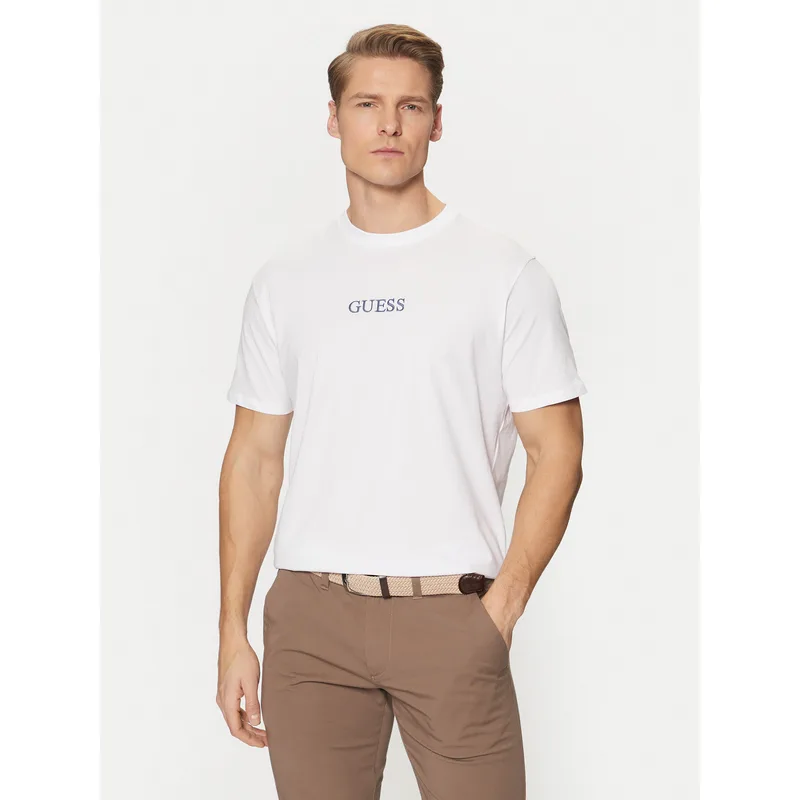Guess T-Shirt M5RI58 K9RM1 Λευκό Regular Fit