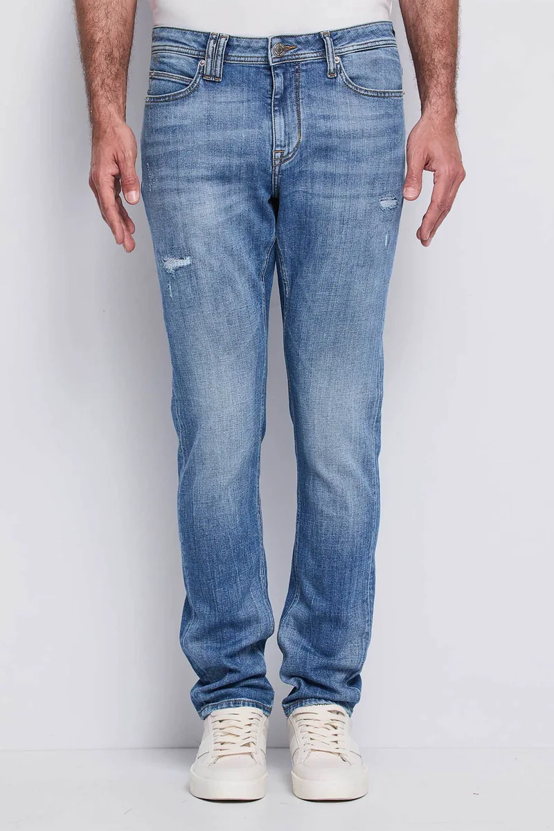 Gaudi ανδρικό τζιν παντελόνι πεντάτσεπο Slim Fit - 611GU26006 Denim Blue
