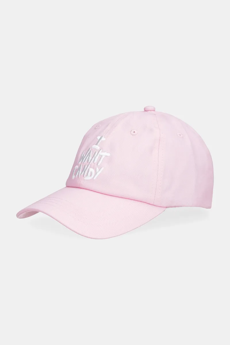 Βαμβακερό καπέλο του μπέιζμπολ Juicy Couture I Want Candy