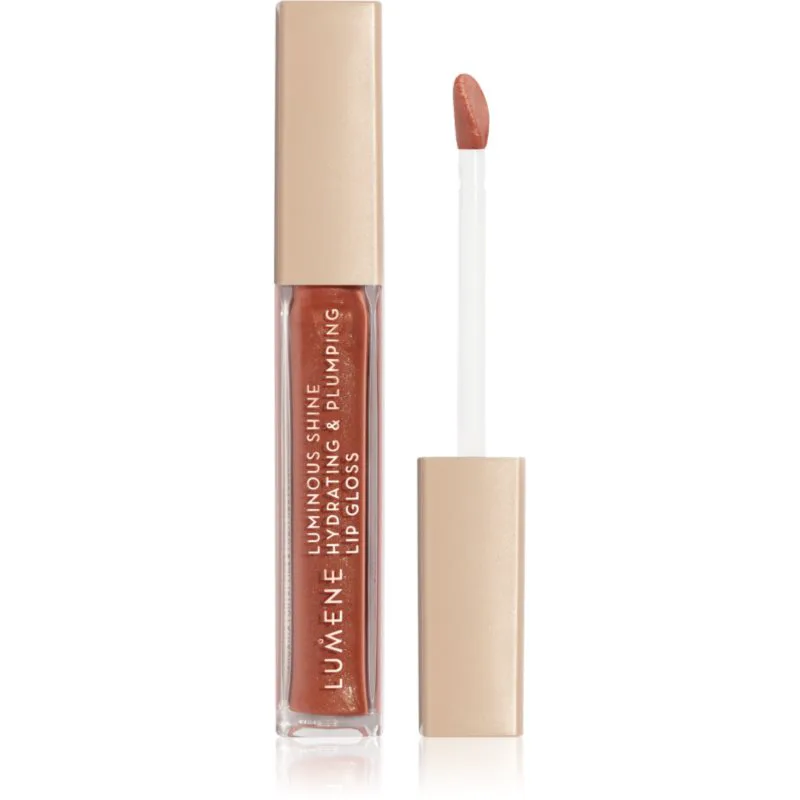 Lumene Luminous Shine ενυδατικό λιπ γκλος απόχρωση 8 Sunset Glow 5 ml