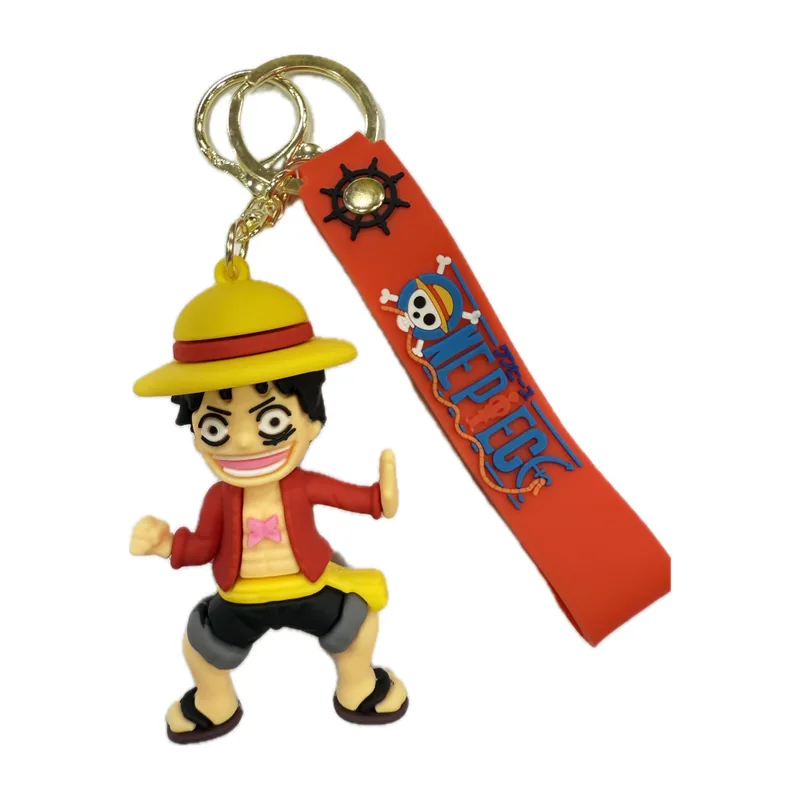 Μπρελόκ Καουτσούκ One Piece Λούφι με Καπέλο N3