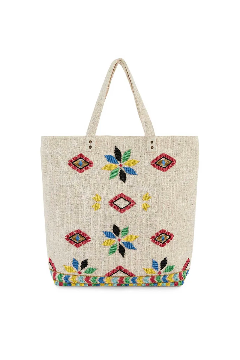 Wild Paris γυναικεία τσάντα ώμου με κέντημα "Lyndira" - LYNDIRA/SACS/SS26 Μπεζ