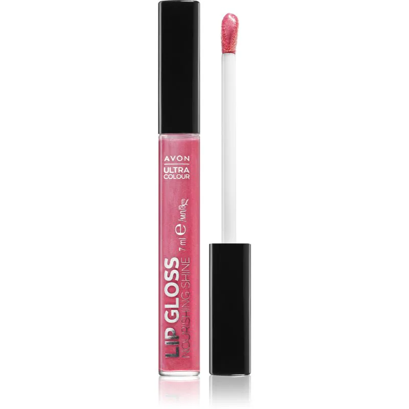 Avon Ultra Colour Shine θρεπτικό λιπ γκλος απόχρωση Cotton Candy 7 ml