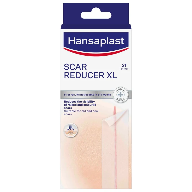 Hansaplast Scar Reducer XL Διάφανα Επιθέματα για Θεραπεία Υπερτροφικών Ουλών & Χηλοειδών Μεγάλου Μεγέθους 21 Τεμάχια