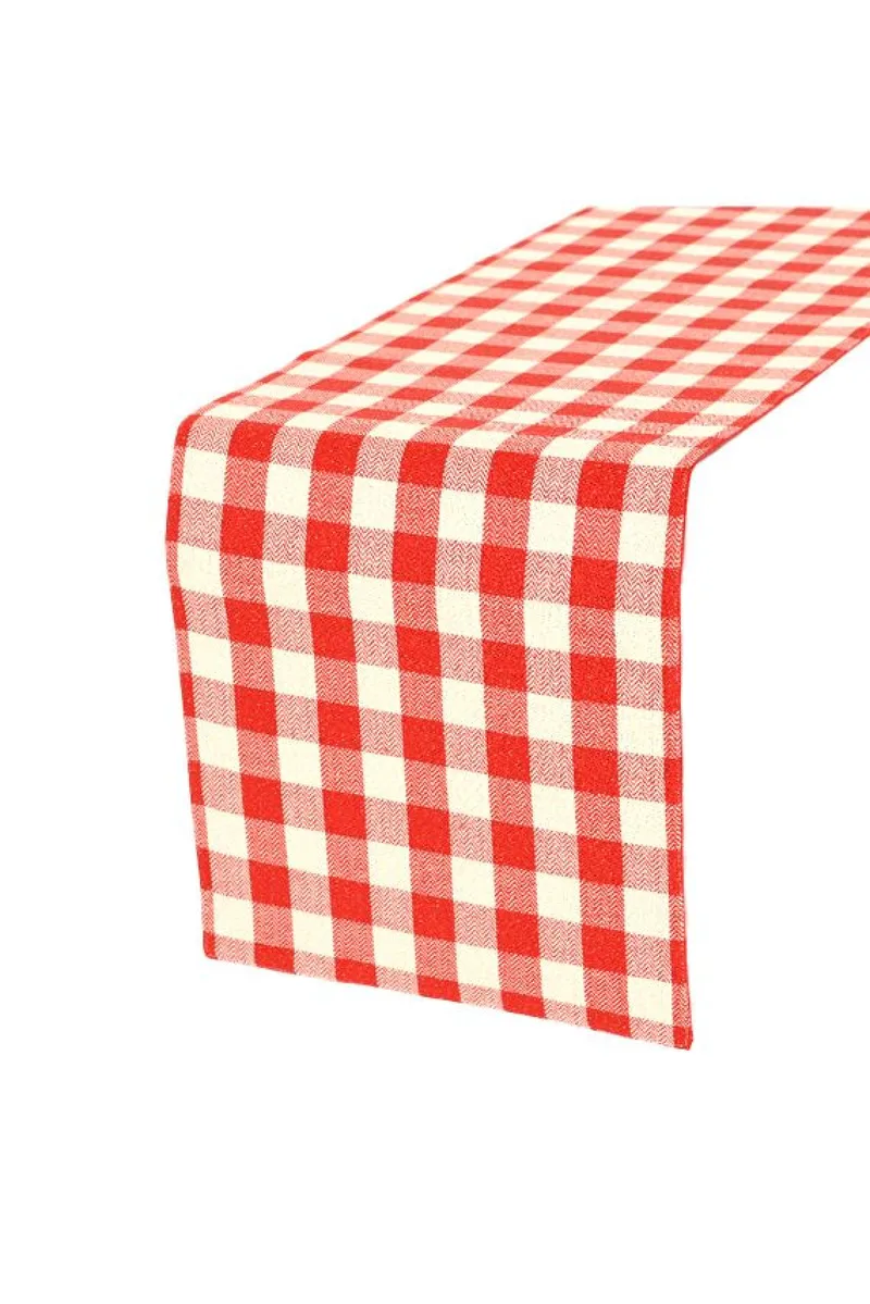 Τραβερσα Με Καρο Σχεδιο 150Χ30CM 150x30x0cm Μονόχρωμο Kaeming